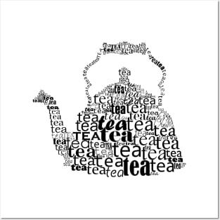 Typographic teapot Posters and Art